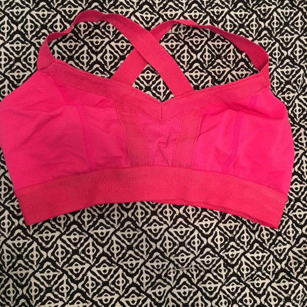 Lulu lemon hot pink sports bra. Worn once!
